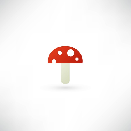 red mushroom iconのイラスト素材