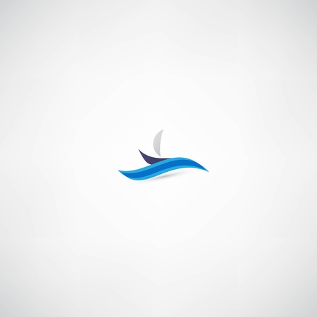 Yacht Iconのイラスト素材