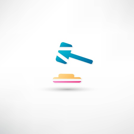 Hammer iconのイラスト素材