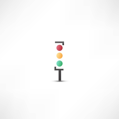 Traffic lights iconのイラスト素材