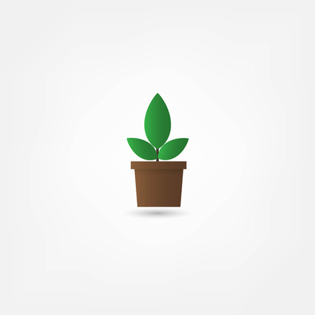 Flower in a pot iconのイラスト素材