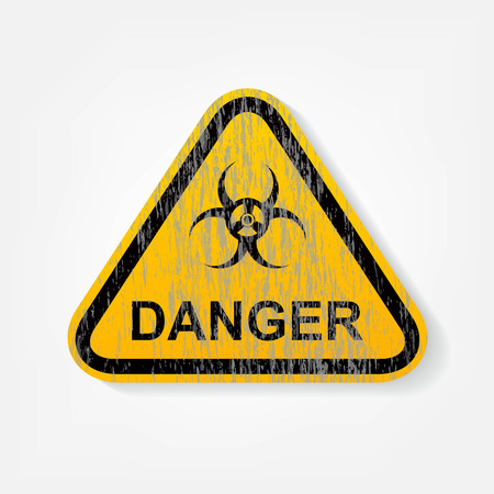 radiation warning signのイラスト素材