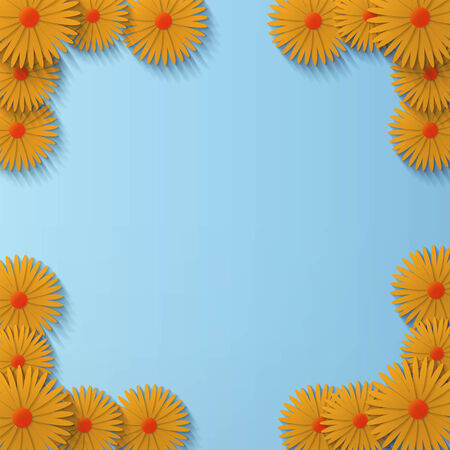 flower chamomile backgroundのイラスト素材