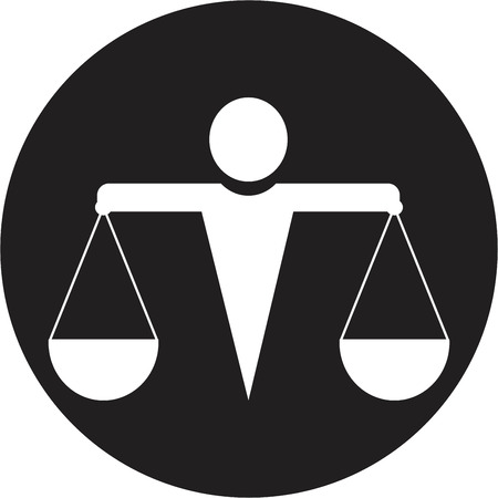 justice iconのイラスト素材