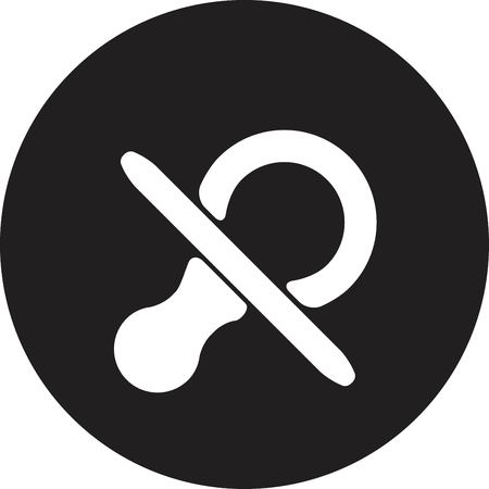 baby pacifier symbolのイラスト素材