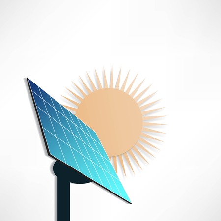 solar panel iconのイラスト素材