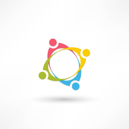 hands connecting iconのイラスト素材