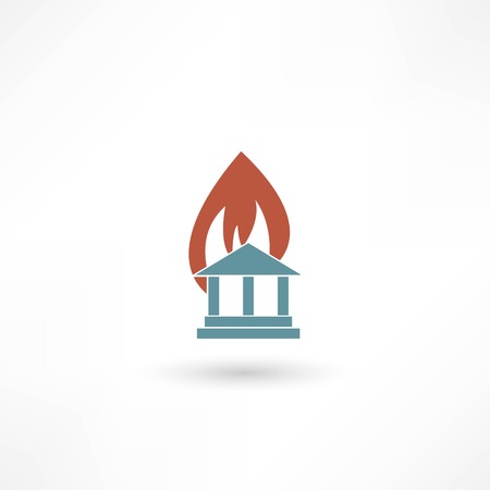 fire warningのイラスト素材