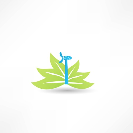 wind turbines iconのイラスト素材