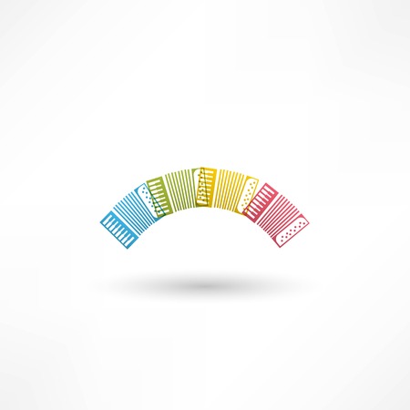 accordion iconのイラスト素材