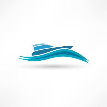 Yacht Iconのイラスト素材
