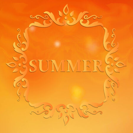 Summer Design with Floral Pattern.のイラスト素材