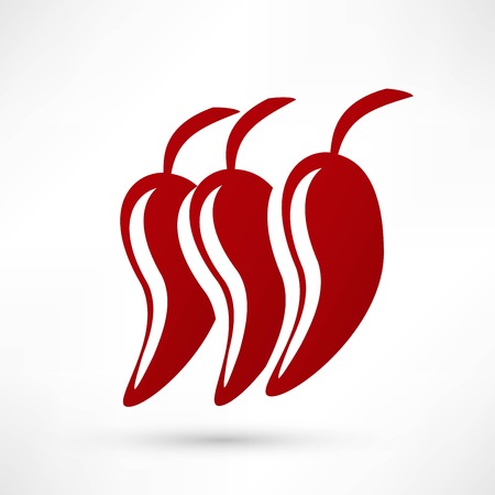 Icon of red hot chili pepperのイラスト素材