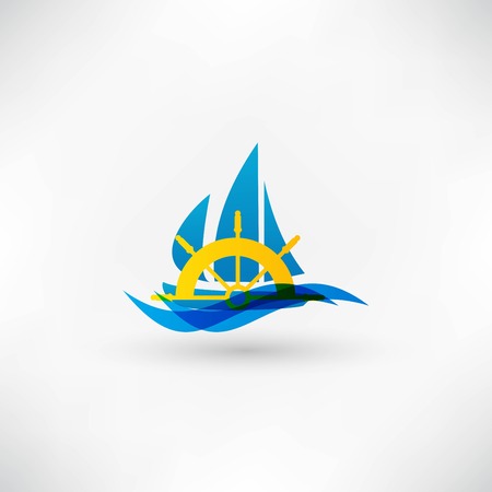 Yacht Iconのイラスト素材