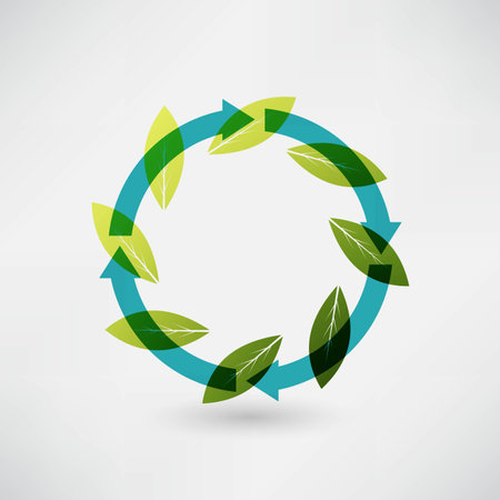 vector icon leafのイラスト素材