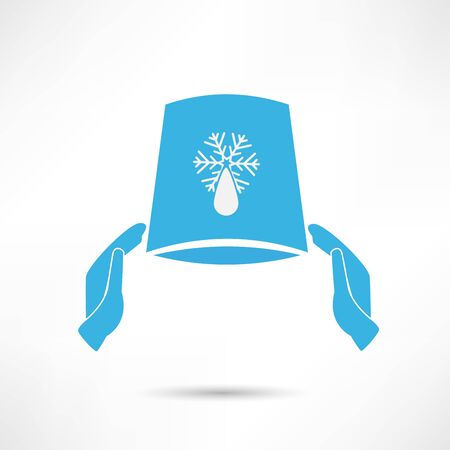 Ice Bucket Challenge conceptのイラスト素材