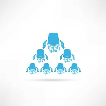Ice Bucket Challenge conceptのイラスト素材