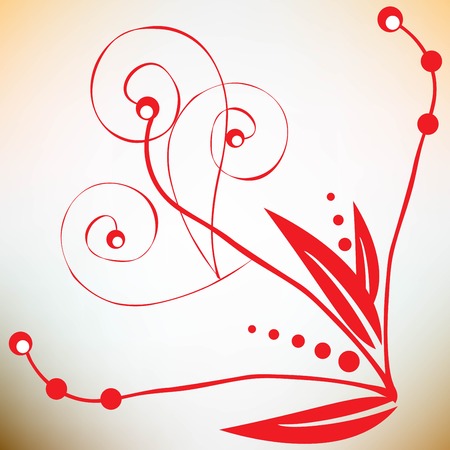 floral abstractionのイラスト素材