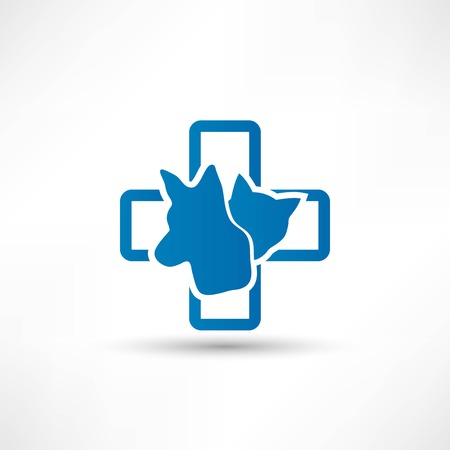 Veterinary sign cat and dog symbolのイラスト素材