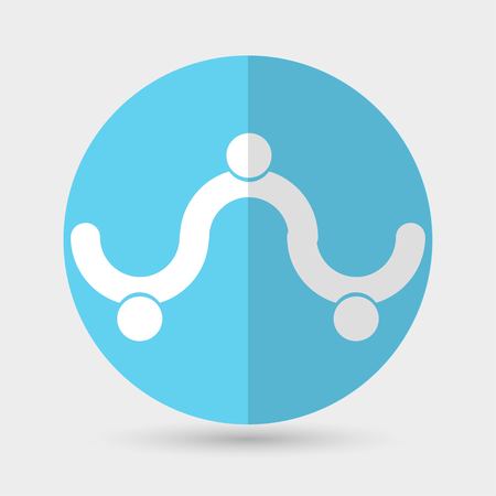 Business icon. Handshake on a white backgroundのイラスト素材