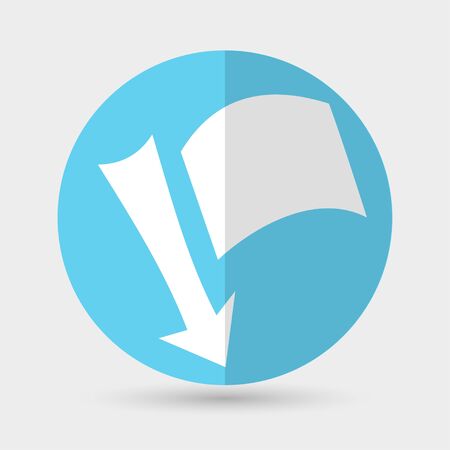 needle with a flagのイラスト素材