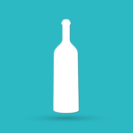 A bottle of wine iconのイラスト素材
