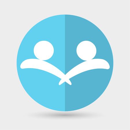 Business icon. Handshake on a white backgroundのイラスト素材