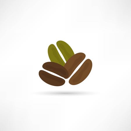 Coffee beans iconのイラスト素材