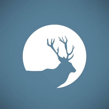 Deer iconのイラスト素材