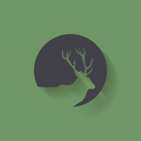 Deer iconのイラスト素材