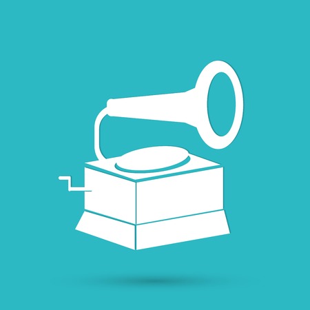 vector old gramophoneのイラスト素材