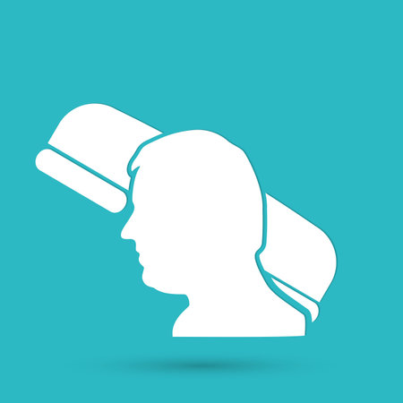 Gear head iconのイラスト素材