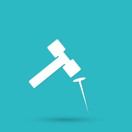 hammer and nailのイラスト素材