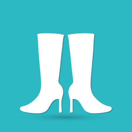 Women Boots Iconのイラスト素材