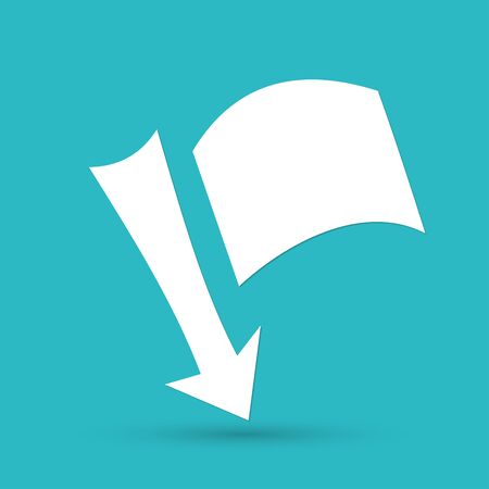 needle with a flagのイラスト素材