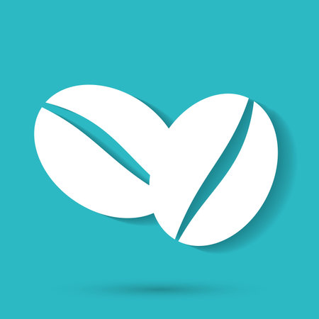 Coffee beans symbolのイラスト素材