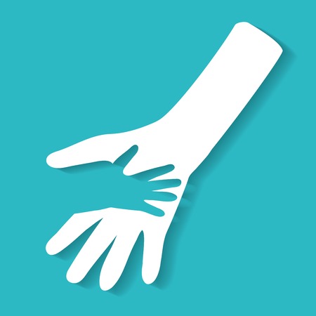 helping hand iconのイラスト素材