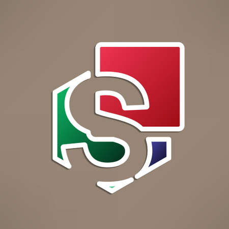 Abstract icon based on the letter sのイラスト素材