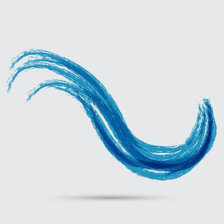 Blue wave signのイラスト素材