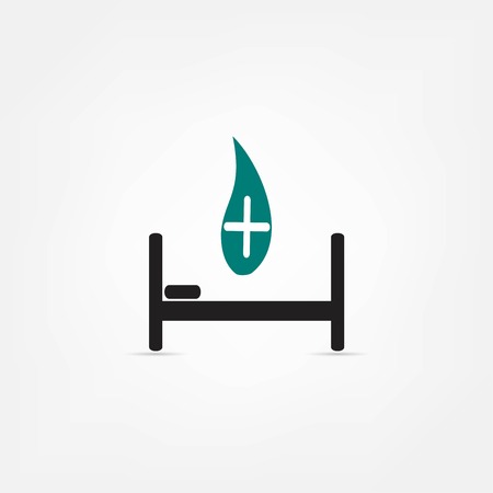 hospital bed iconのイラスト素材