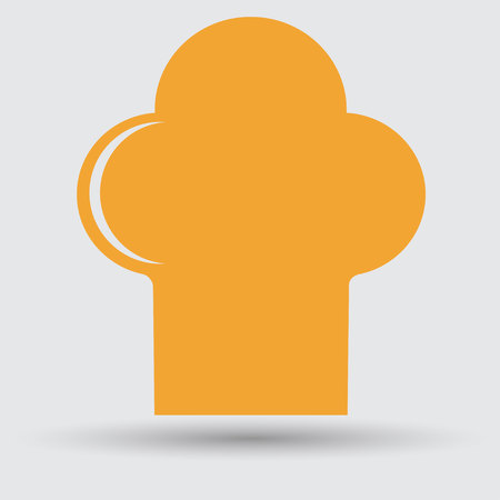 chef hat icon on a white backgroundのイラスト素材