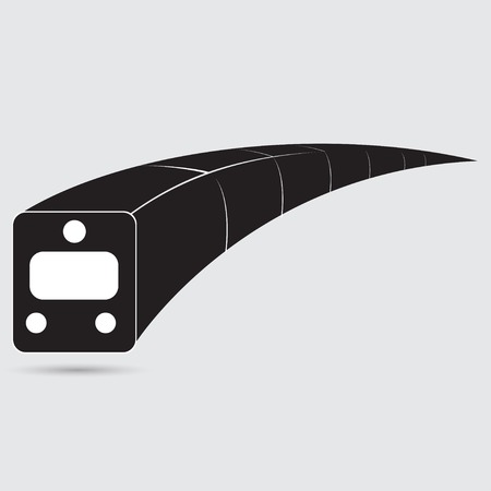Train outlineのイラスト素材