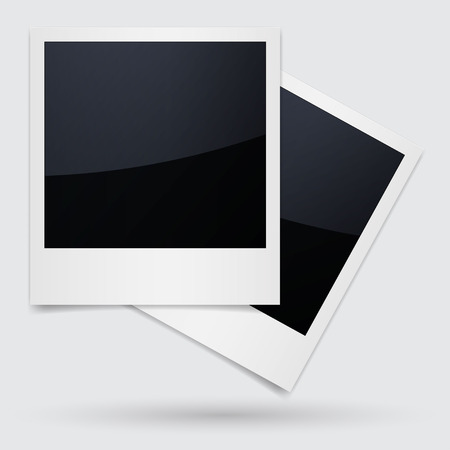 Isolated Photo Frames on White Backgroundのイラスト素材