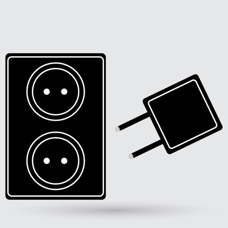 Electric outlet iconのイラスト素材