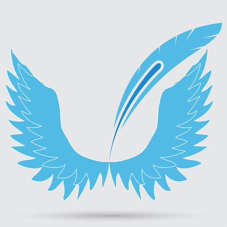 illustration of angel iconのイラスト素材