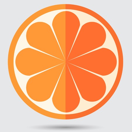 ripe orangeのイラスト素材