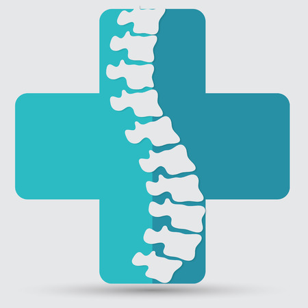 Spine diagnostics symbol designのイラスト素材