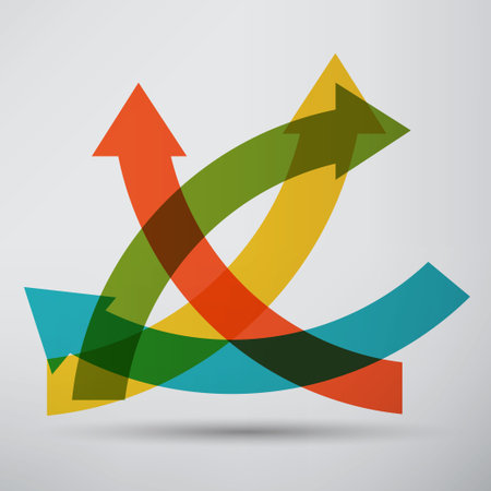 Abstract arrow iconのイラスト素材