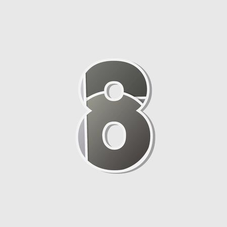 Abstract icon based on the number 8のイラスト素材