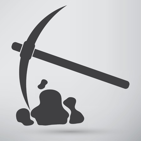 pick and shovel symbolのイラスト素材
